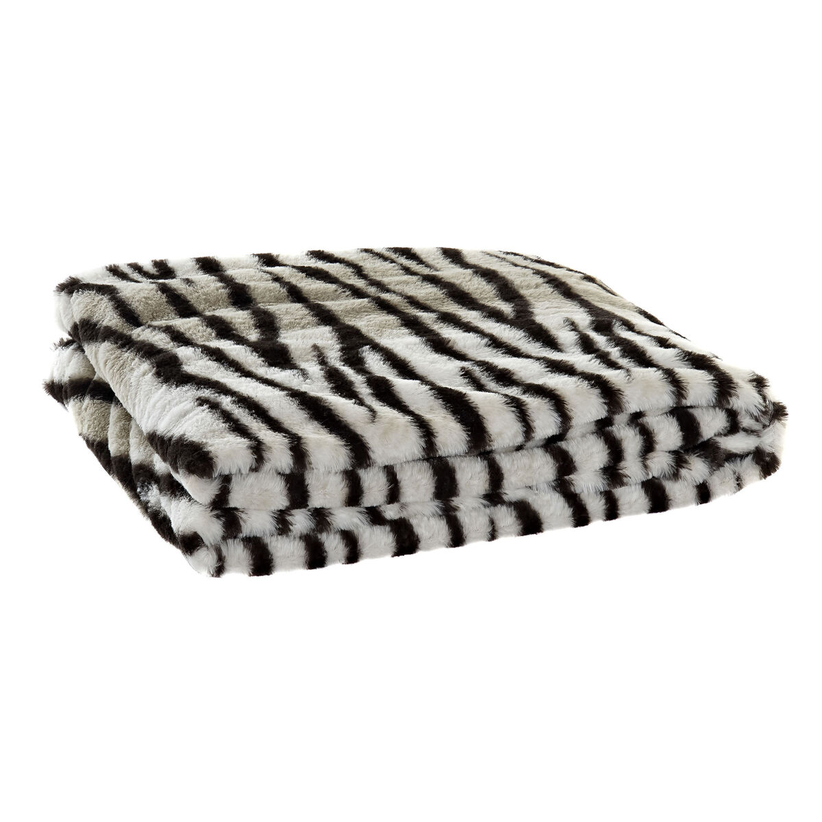 Filt DKD Home Decor Vild 130 x 170 x 2 cm Svart Grå Vit Kolonial