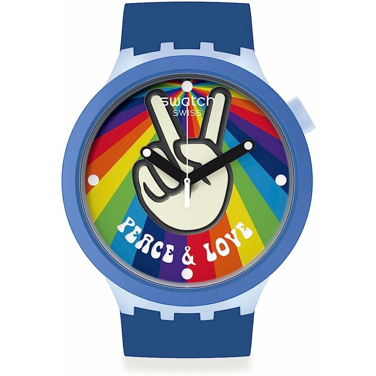 Herrklocka Swatch PEACE HAND LOVE (Ø 47 mm) - 6