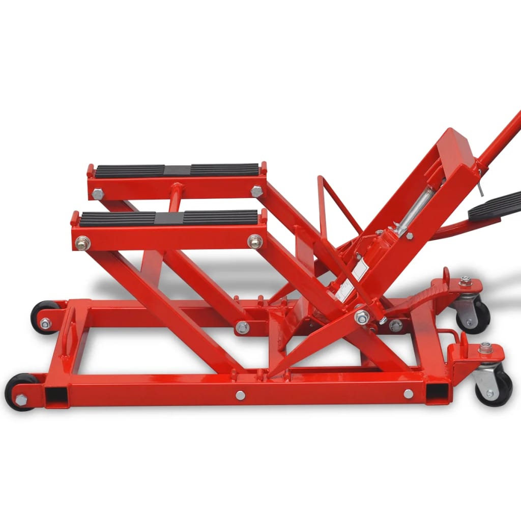 vidaXL Hydraulisk MC-/ATV-lyft 680 kg röd - 5