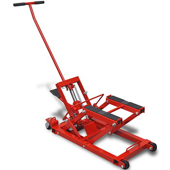 vidaXL Hydraulisk MC-/ATV-lyft 680 kg röd