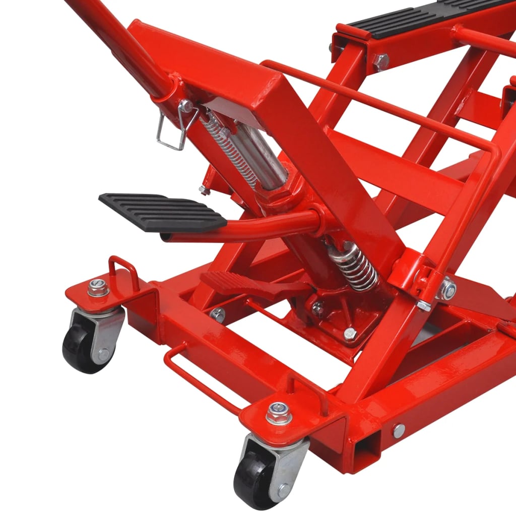 vidaXL Hydraulisk MC-/ATV-lyft 680 kg röd - 3