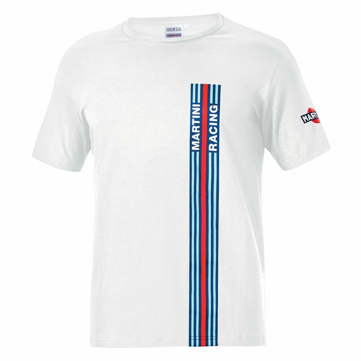 T-shirt med kortärm Herr Sparco Martini Racing Vit (Storlek S) - 2