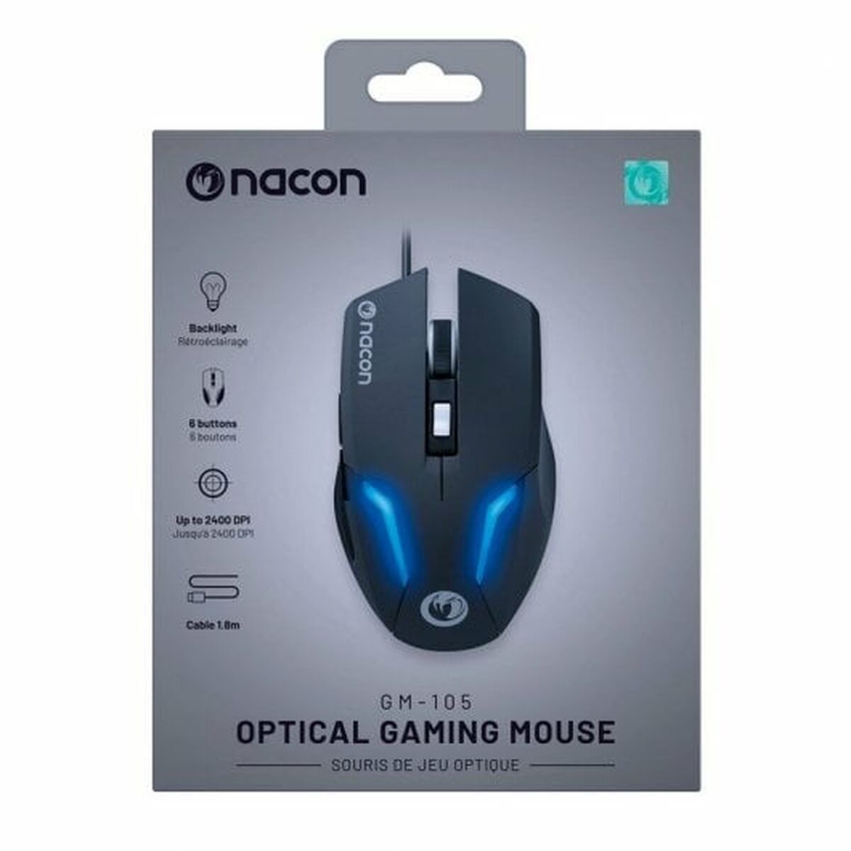 Mus Nacon GM-105 Grå