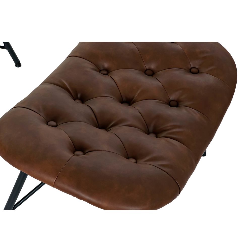 Fåtölj DKD Home Decor 8424001802418 Brun Svart Multicolour Metall 69 x 83 x 85 cm - 2
