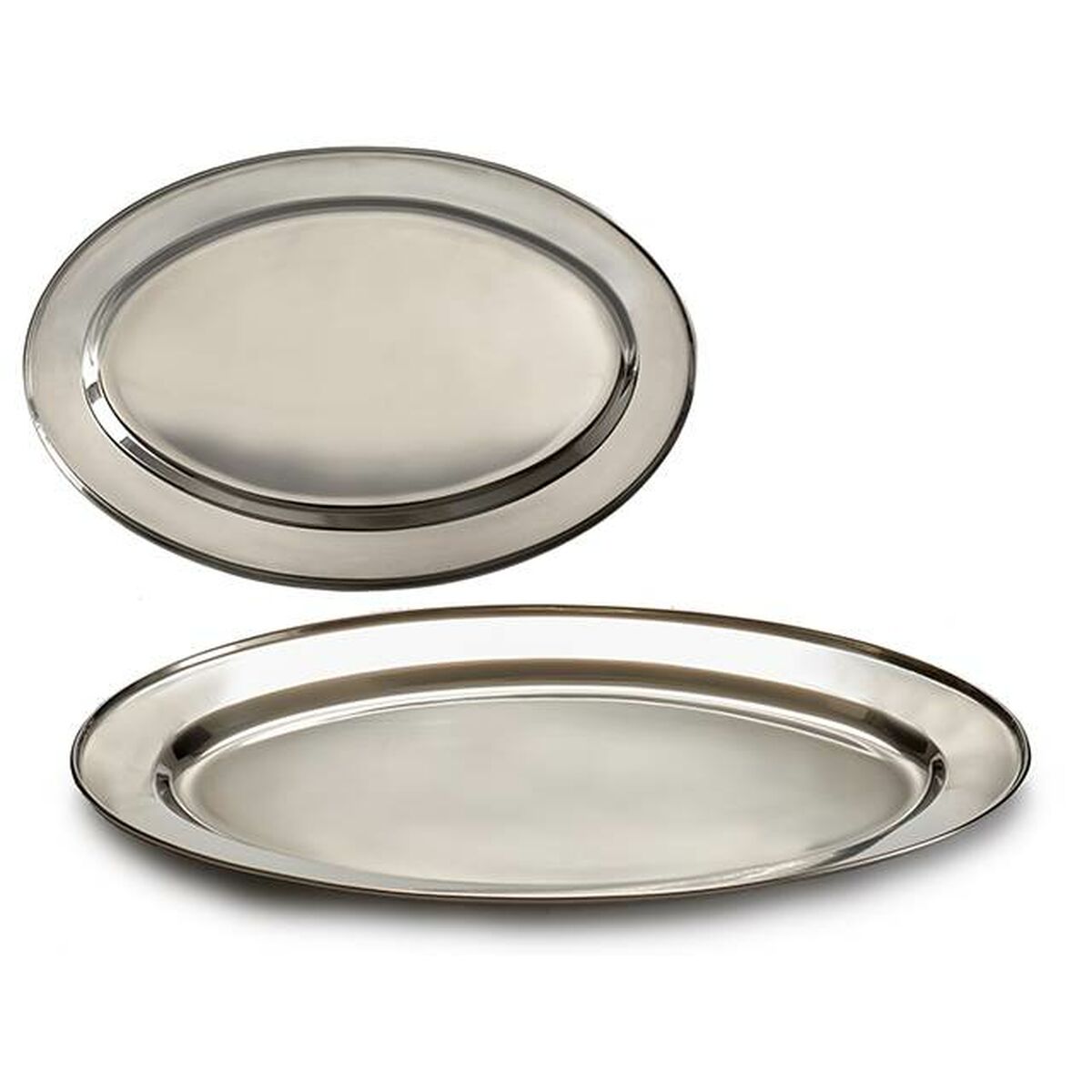 Bricka Kinvara Silvrig Silver Rostfritt stål 30 x 2 x 20 cm (24 antal) - 3