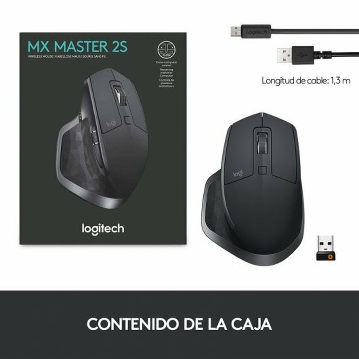 Mus Logitech MX Master 2S Grå - 3