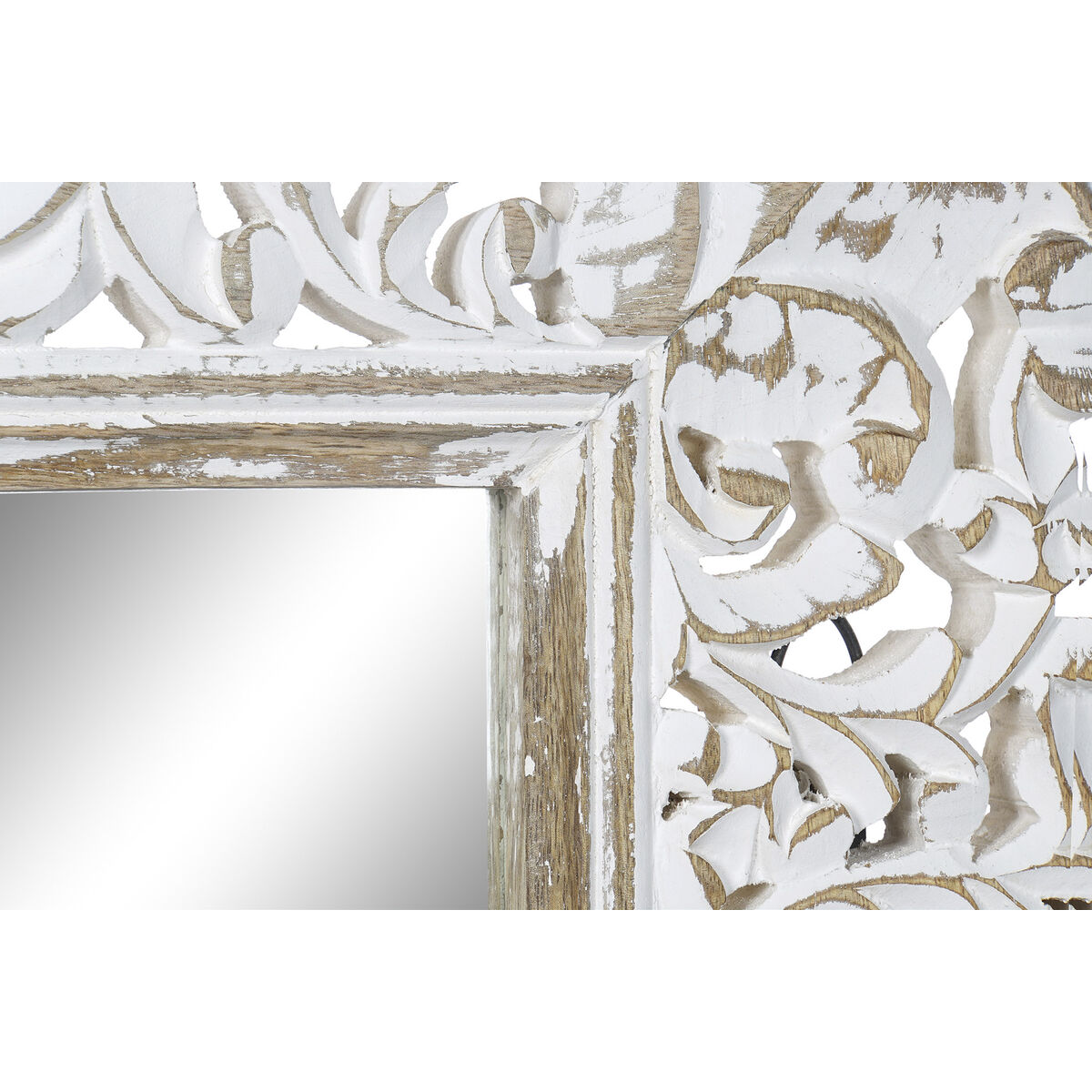 Väggspegel Home ESPRIT Vit Indier Avskalad 66 x 3 x 164 cm - 3