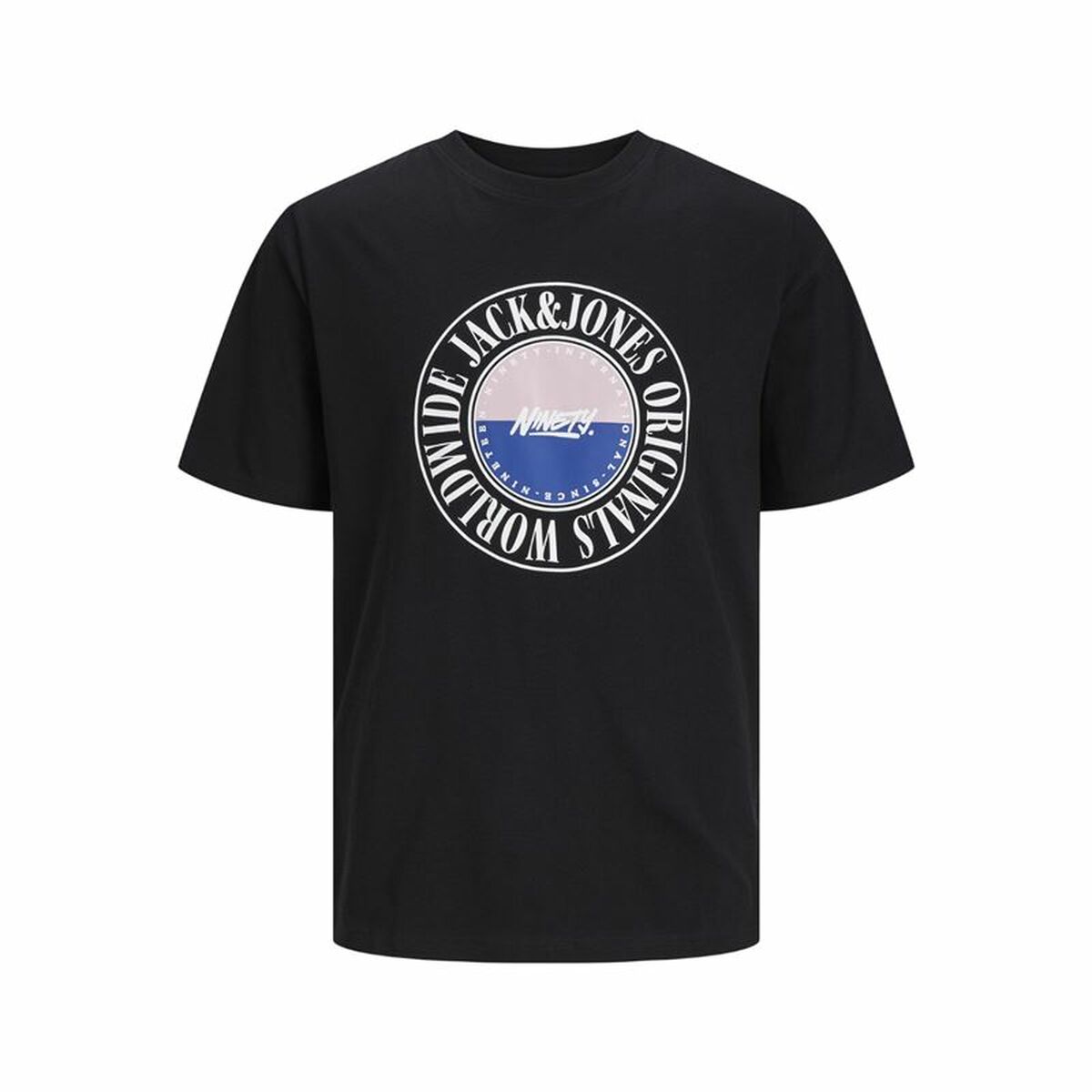T-shirt med kortärm Herr Jack & Jones cobin Svart Män - 5