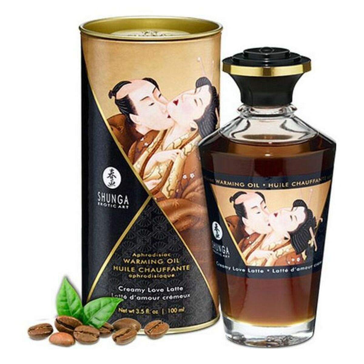 Erotisk Massageolja Shunga Kaffe/ Café Vitt kaffe (100 ml) (100 ml) - 2