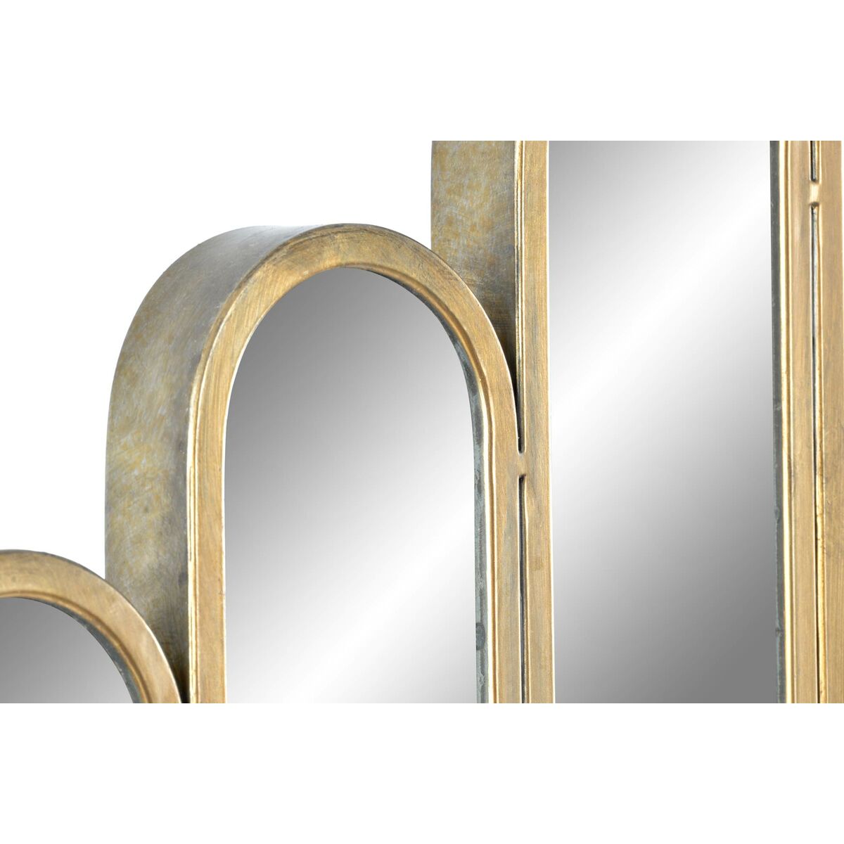 Väggspegel DKD Home Decor Gyllene Metall Glas 89,5 x 3,5 x 90 cm - 2