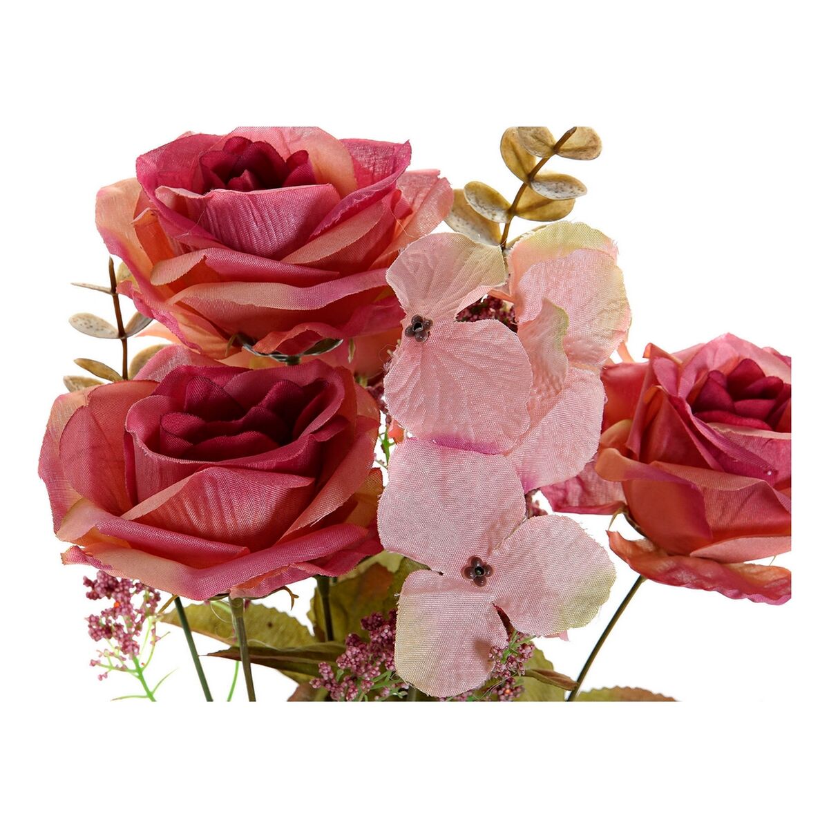 Dekorativa blommor DKD Home Decor Vit Orange Rosa Persika 17 x 17 x 44 cm (4 antal) - 3