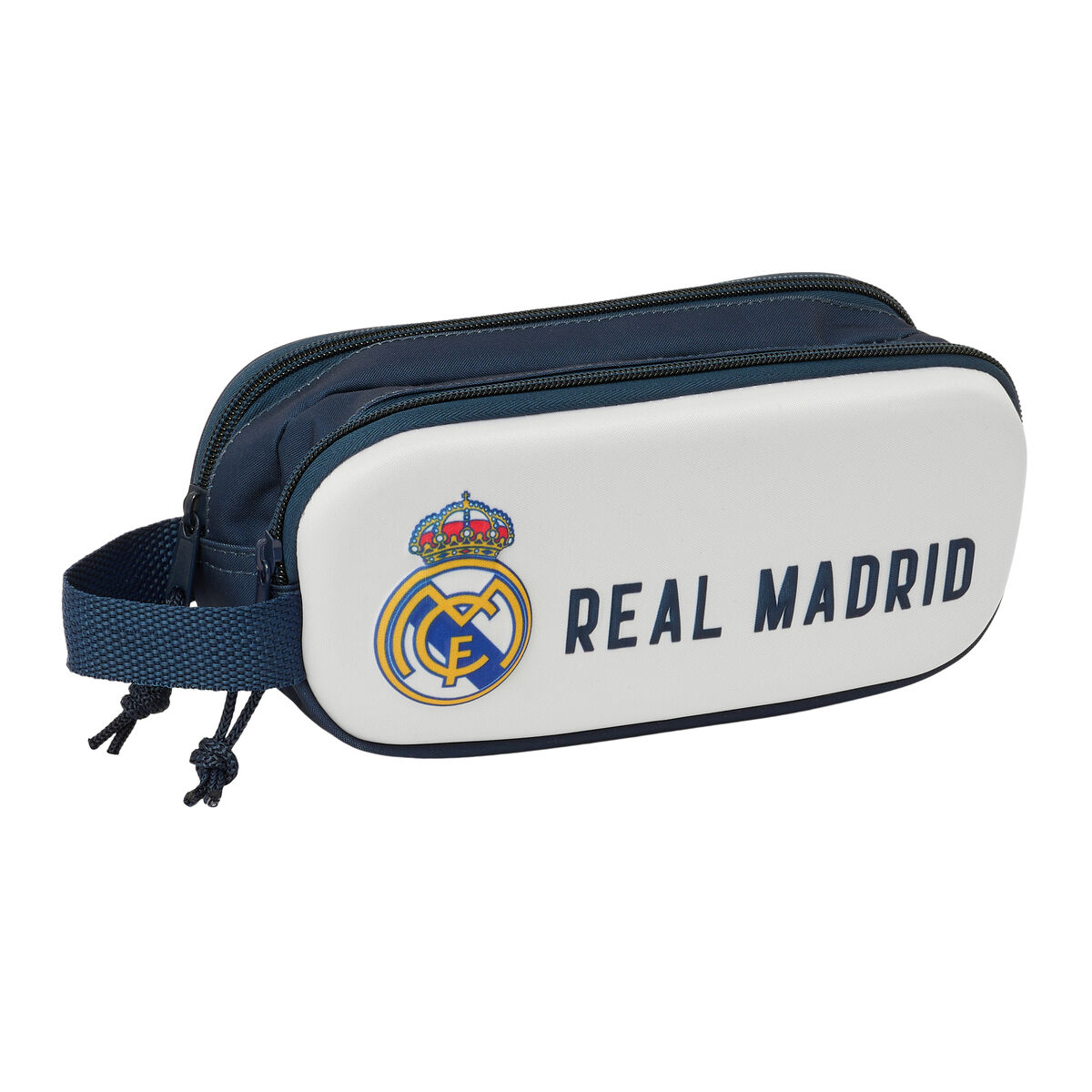 Dubbel bär-allt Real Madrid C.F. Vit Marinblå 21 x 8 x 6 cm