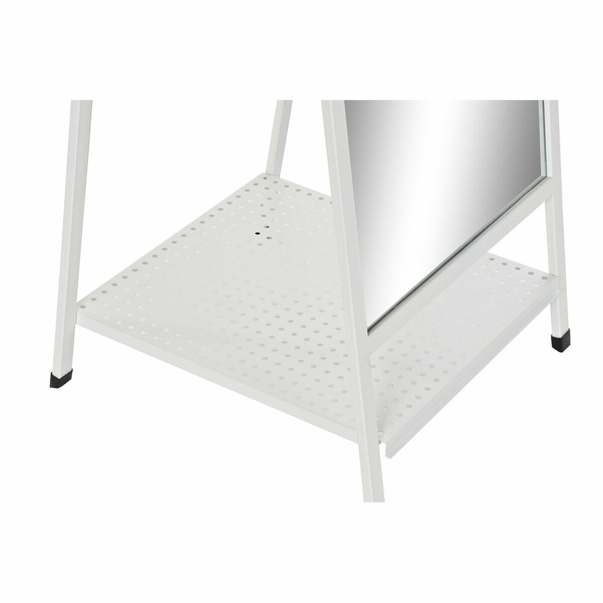 Fristående spegel DKD Home Decor Vit Metall Speglar Rektangulär 30 x 40 cm 39 x 40 x 160 cm - 2