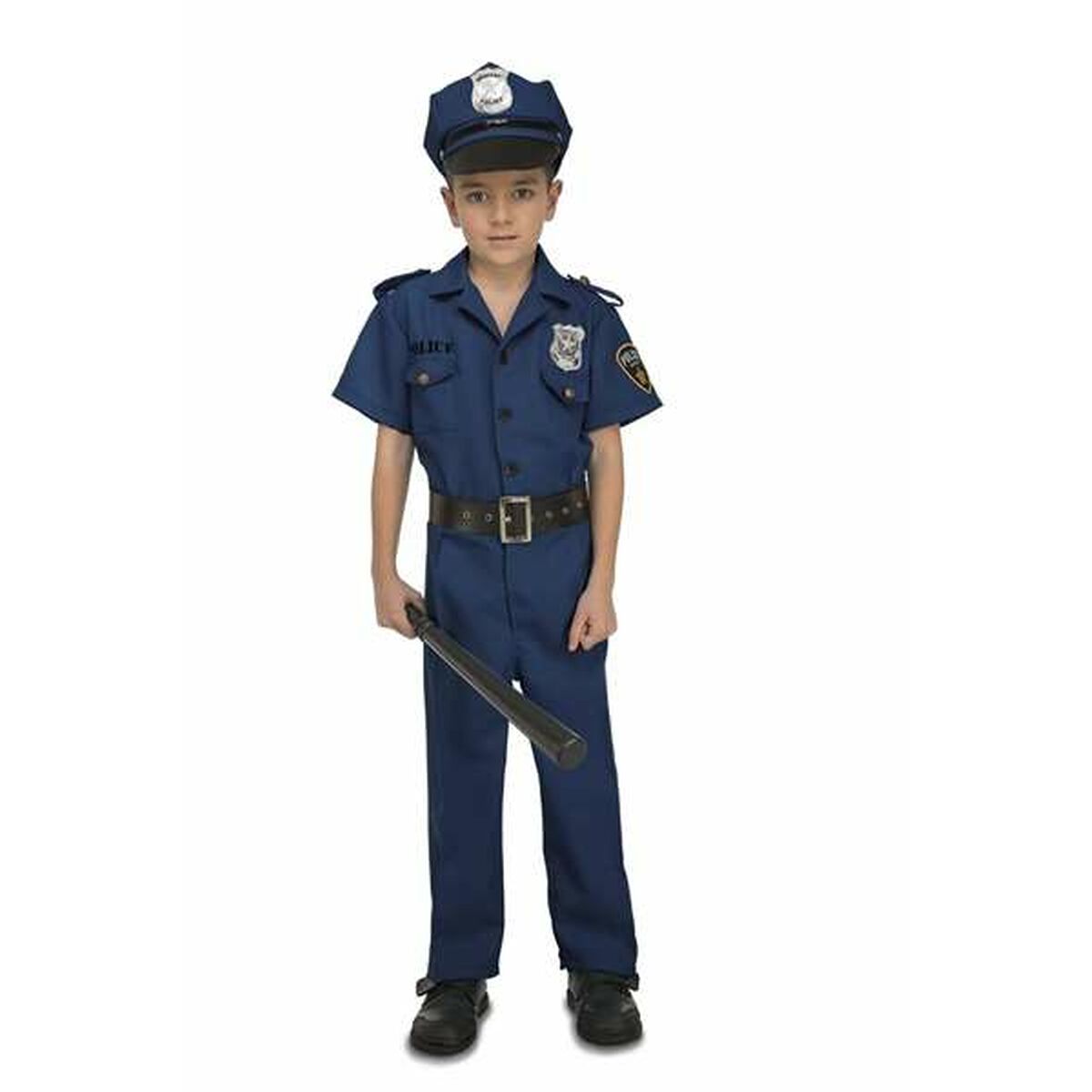 Maskeraddräkt för barn My Other Me Polis 10-12 år Blå (4 Delar) - 4