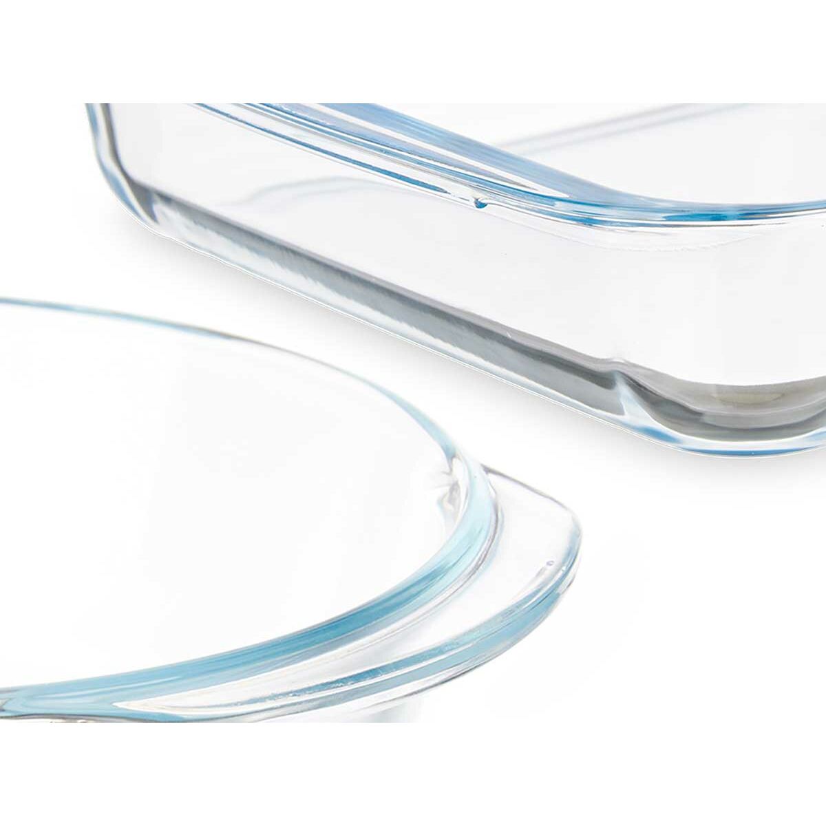 Uppsättning med Brickor Transparent Borosilikatglas 800 ml 1,8 L (6 antal) - 2