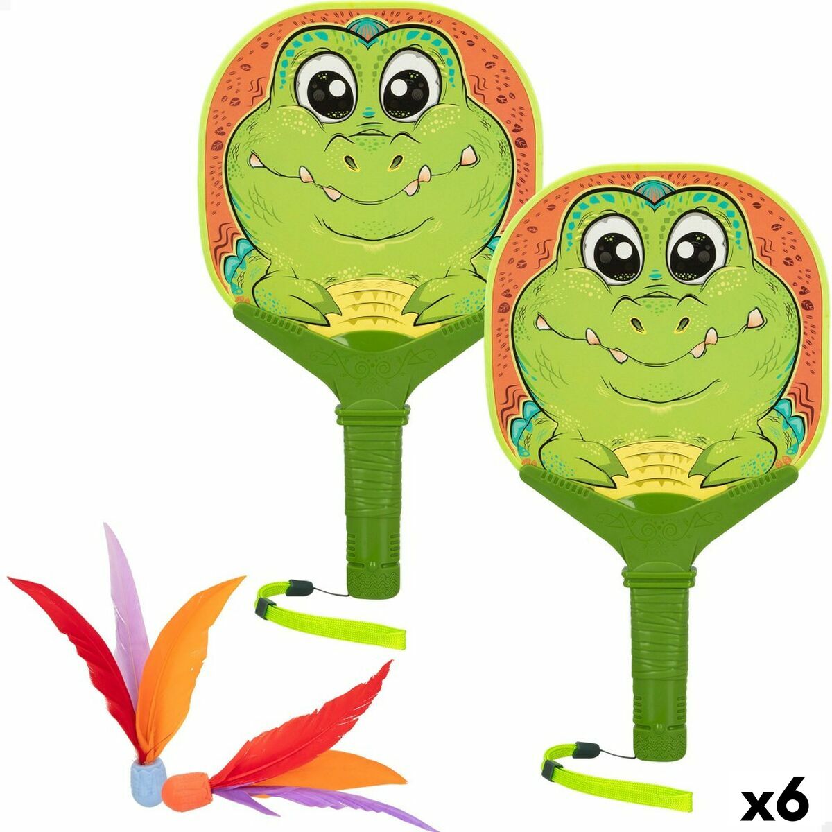 Strandspadar Colorbaby Krokodil 18,5 x 33 x 0,5 cm (6 antal) - 7