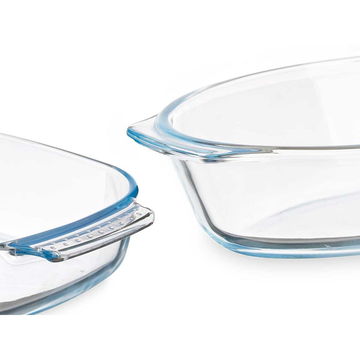 Uppsättning med Brickor Vivalto Transparent Borosilikatglas 700 ml 2 L 2L 30,2 x 5,8 x 19,7 cm (6 antal) - 2