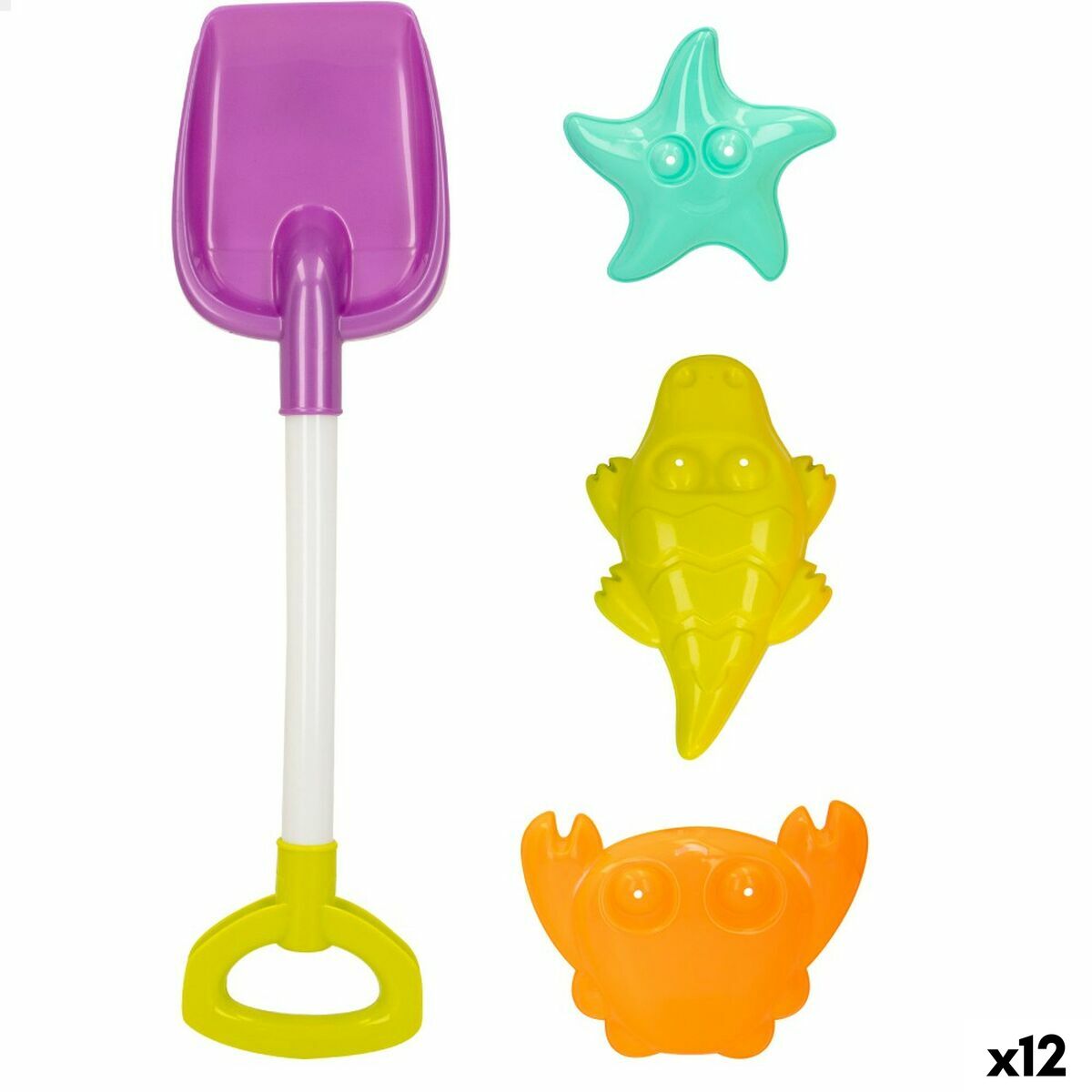 Strandleksaker set Colorbaby 4 Delar polypropen (12 antal) - 8