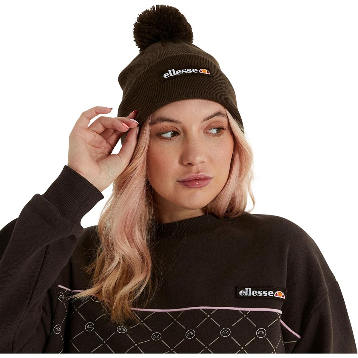 Hatt Ellesse Pasteria Pom Pom Brun