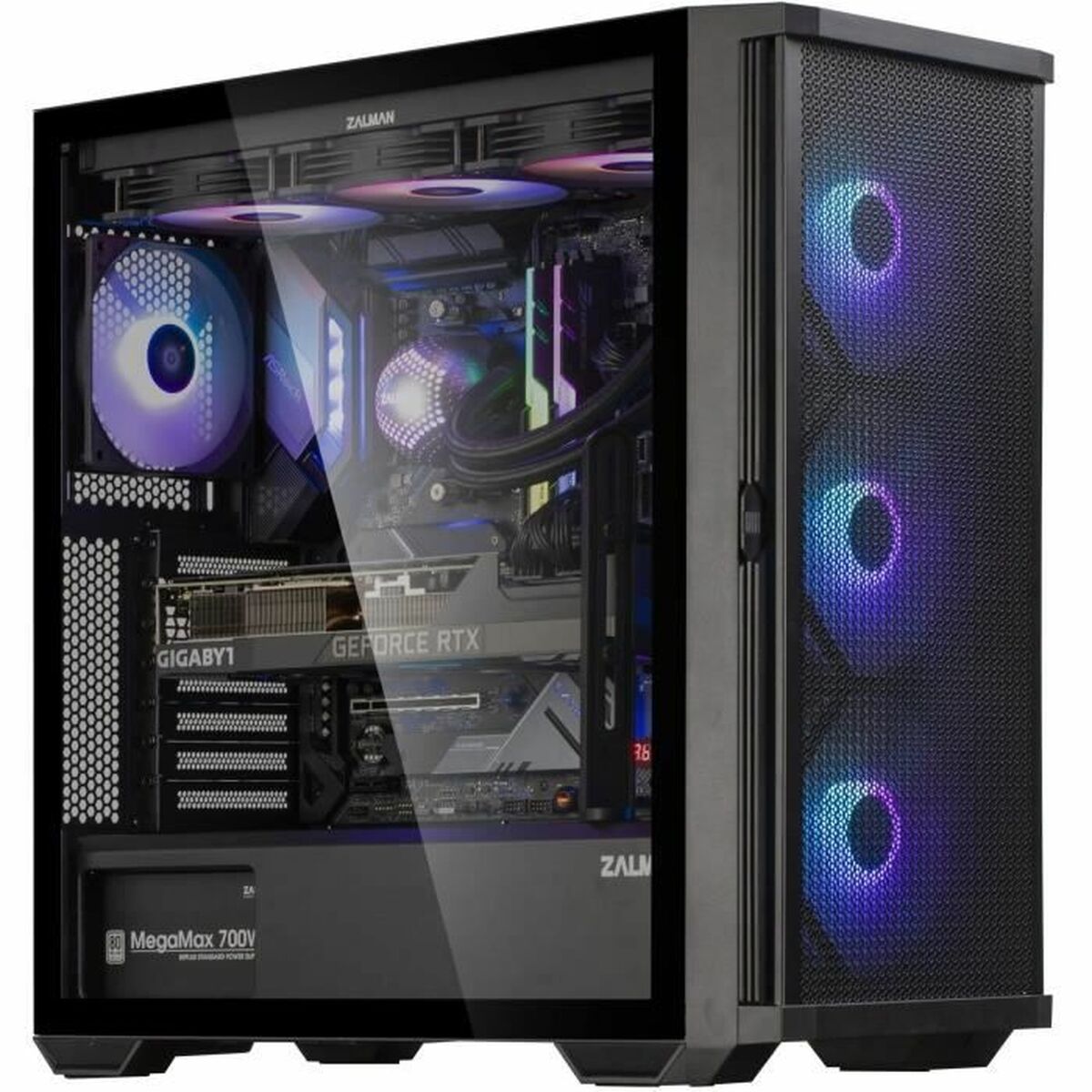ATX Semitorn Zalman Z10 PLUS Svart - 5