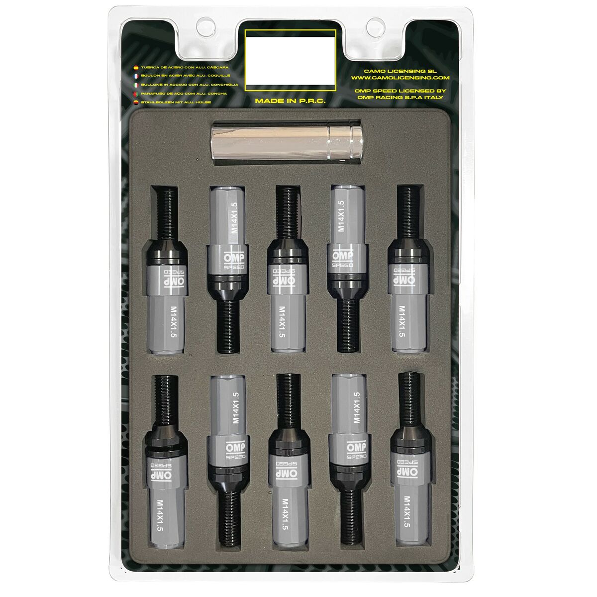 Skruvsats OMP OMPS09981404 28 mm Grå M14 x 1,50