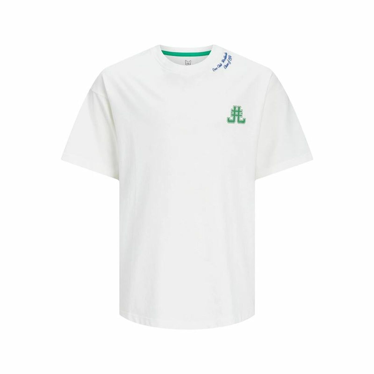 Barn T-shirt med kortärm Jack & Jones Jorcole Back Print Vit Grön - 7