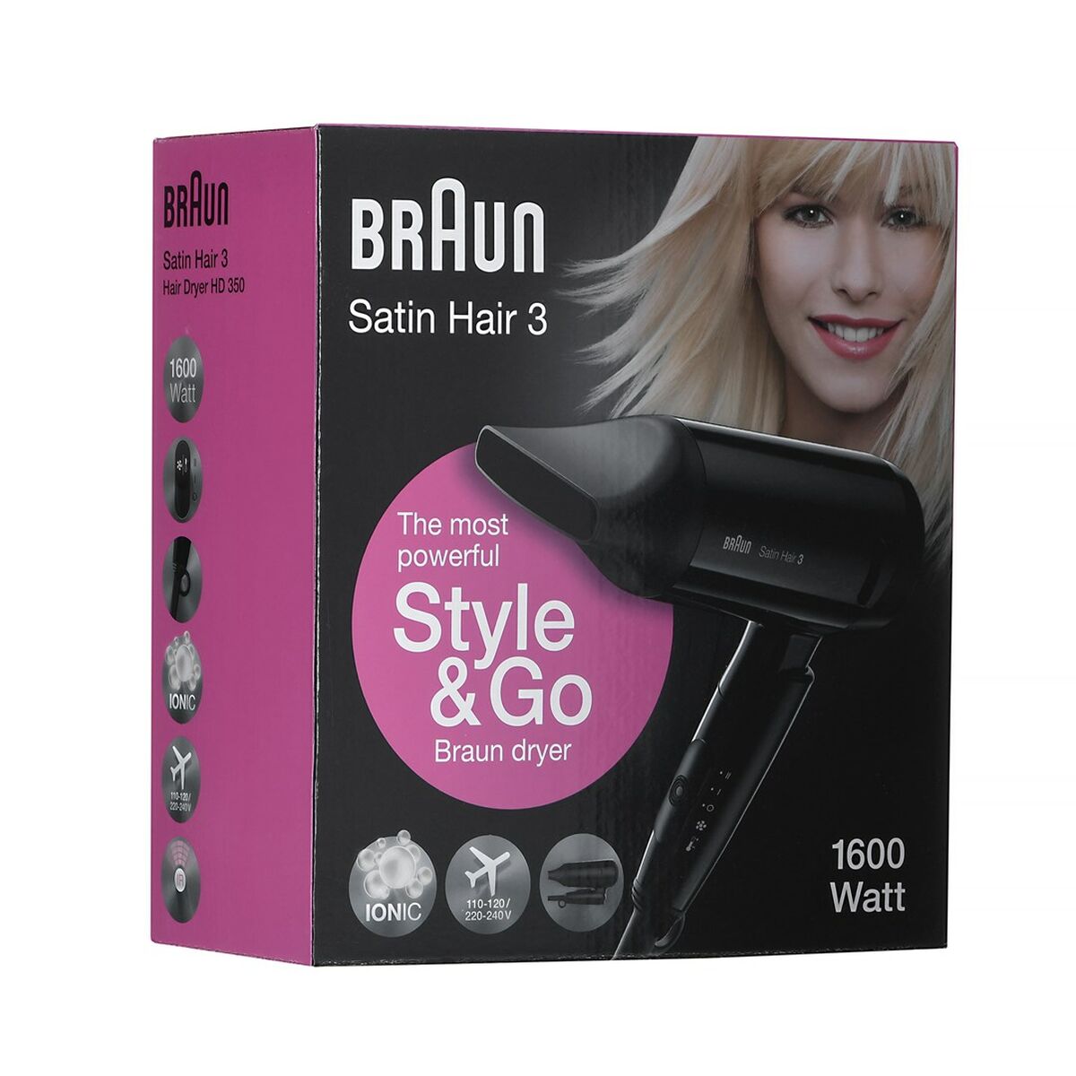 Hårtork Braun Satin Hair 3 Style&Go Svart 1600 W - 4