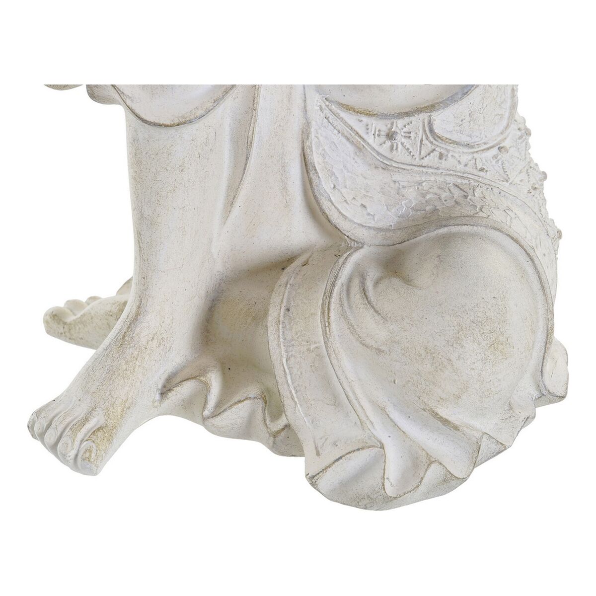 Prydnadsfigur DKD Home Decor Grå Buddha Harts (17 x 17 x 26 cm) - 3