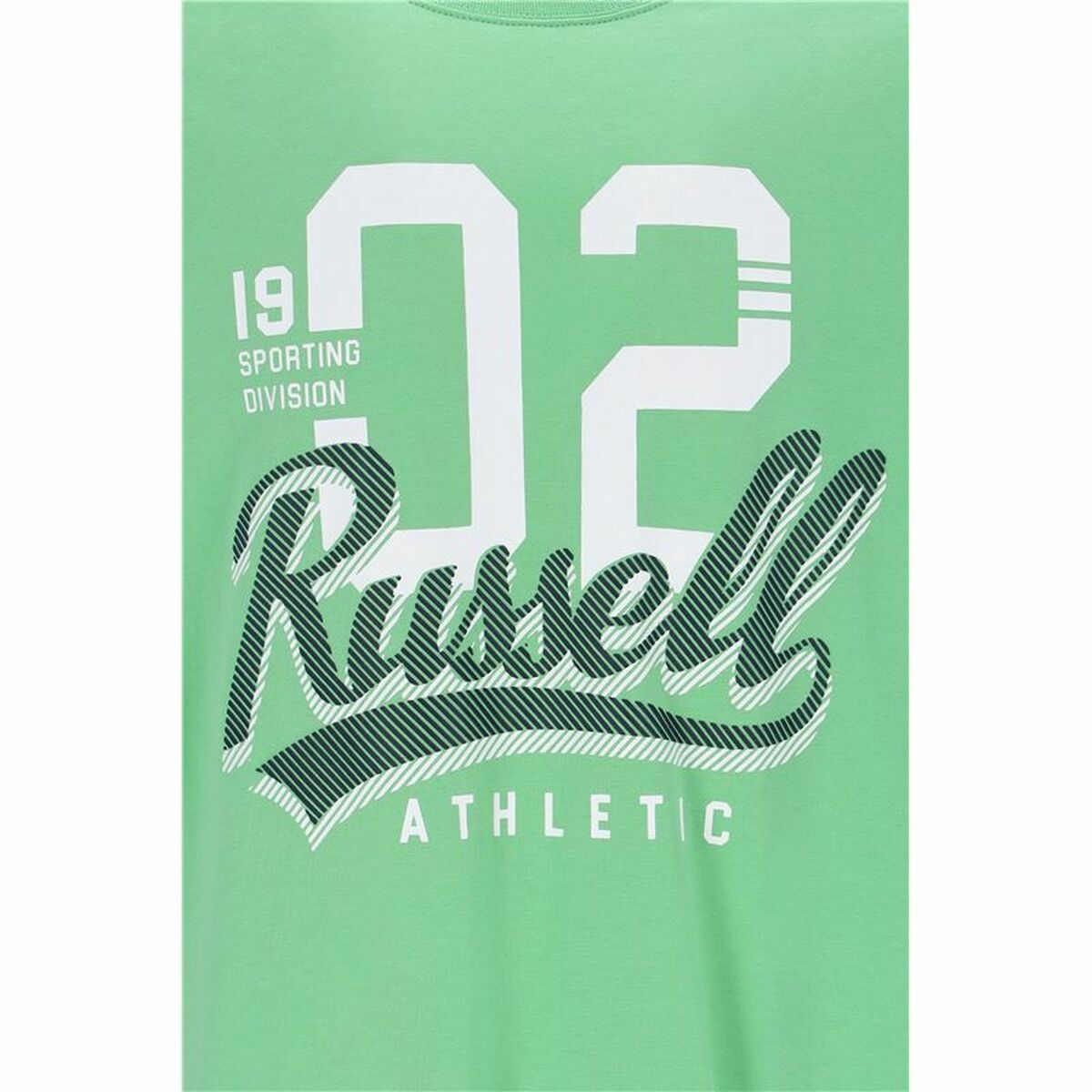 T-shirt med kortärm Herr Russell Athletic Amt A30101 Grön Ljusgrön - 4