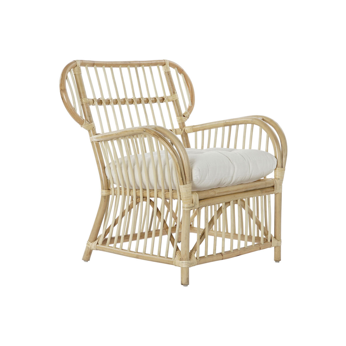 Fåtölj DKD Home Decor 8424001826964 Naturell Rattan (86 x 65 x 95 cm) - 10