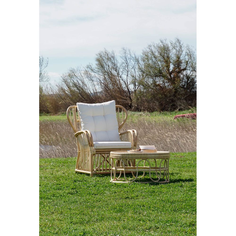 Fåtölj DKD Home Decor 8424001826964 Naturell Rattan (86 x 65 x 95 cm) - 2