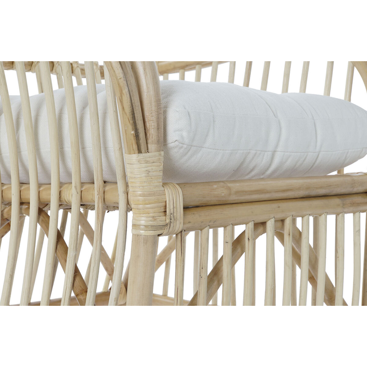 Fåtölj DKD Home Decor 8424001826964 Naturell Rattan (86 x 65 x 95 cm) - 8