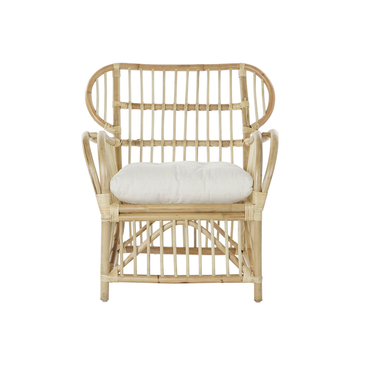 Fåtölj DKD Home Decor 8424001826964 Naturell Rattan (86 x 65 x 95 cm) - 7