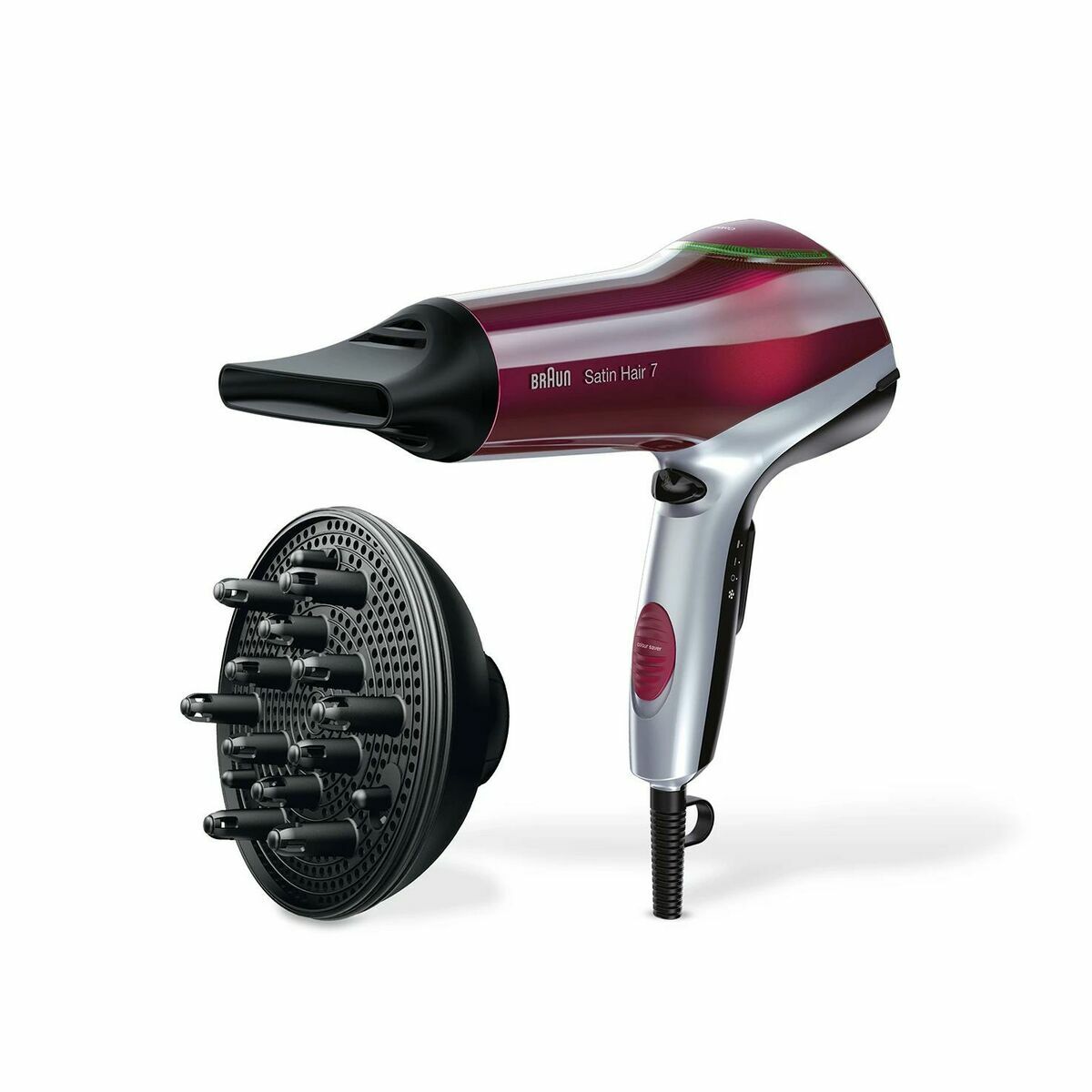 Hårtork Braun HD770E Svart Röd Grå 2200 W