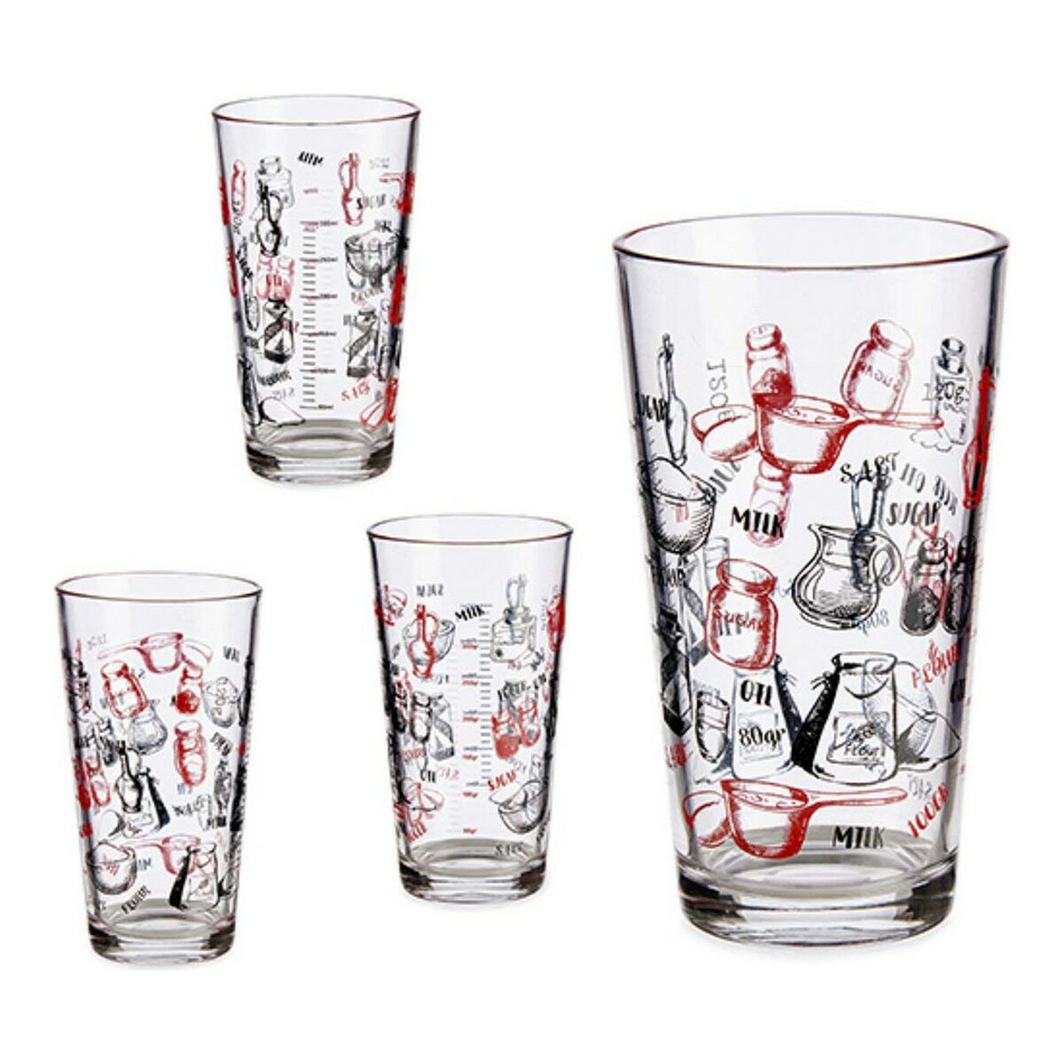 Mätbehållare Vivalto Recipe Glas 450 ml - 6
