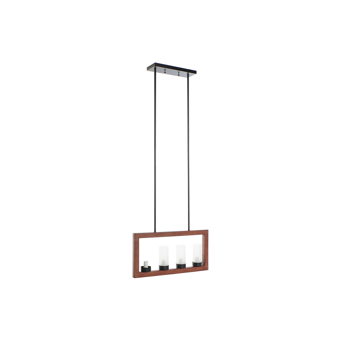 Taklampa DKD Home Decor Brun Aluminium Glas (52 x 6 x 26 cm) - 7