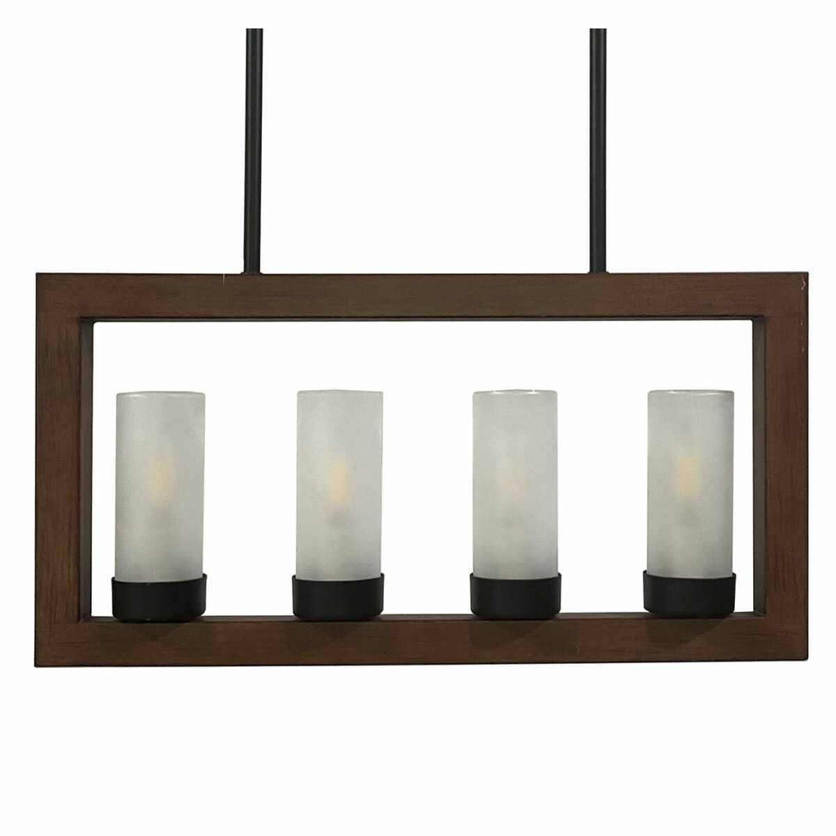 Taklampa DKD Home Decor Brun Aluminium Glas (52 x 6 x 26 cm) - 2