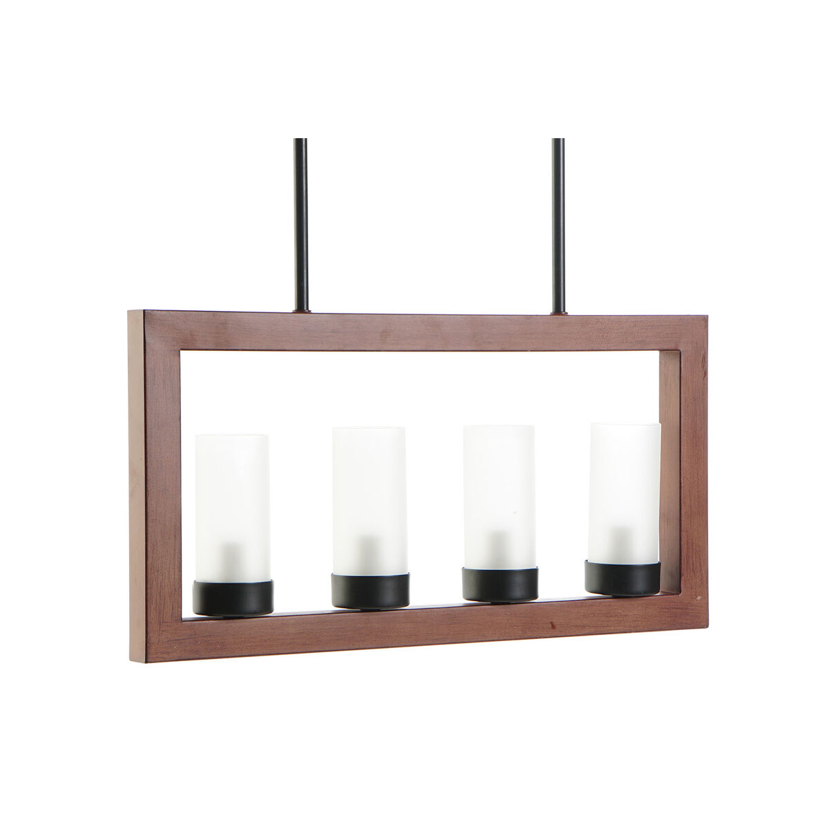 Taklampa DKD Home Decor Brun Aluminium Glas (52 x 6 x 26 cm) - 3