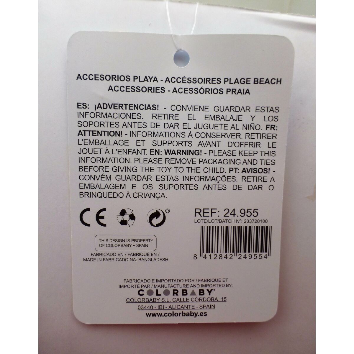 Strandleksaker set Colorbaby 3 Delar 58 cm (12 antal) - 6