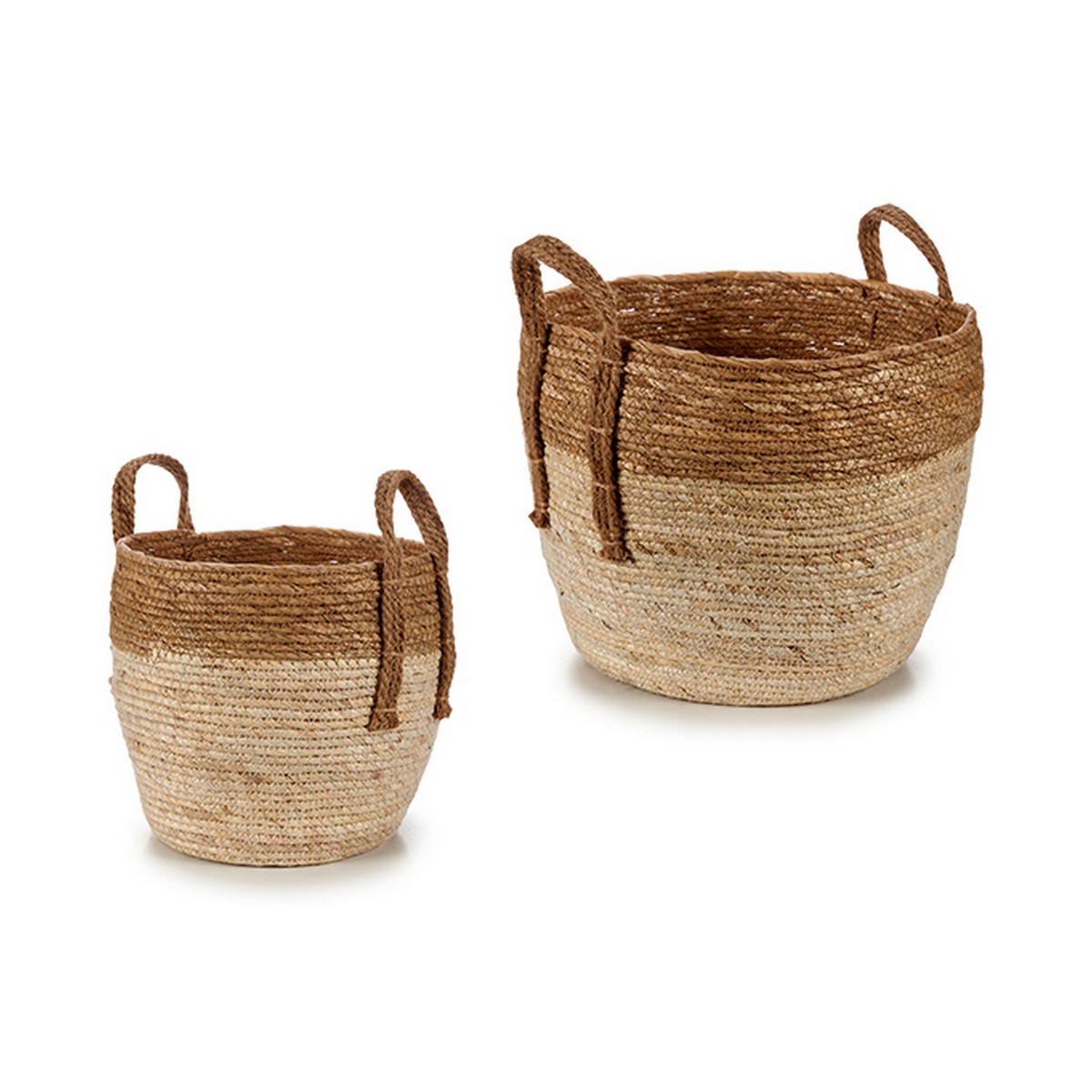 Korgset Brun Naturell Naturligt brunt Halm - 2