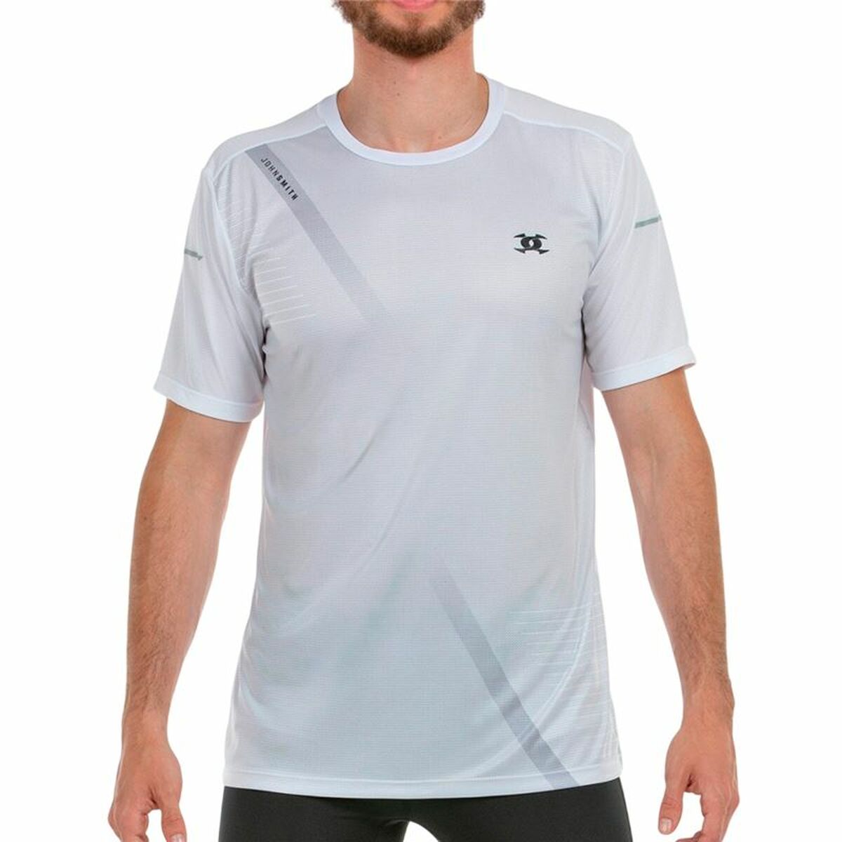 T-shirt med kortärm Herr John Smith Hunor Vit
