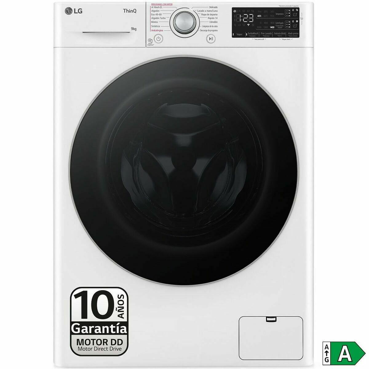 Tvättmaskin LG F4WR5509A1W 1400 rpm 9 kg - 3
