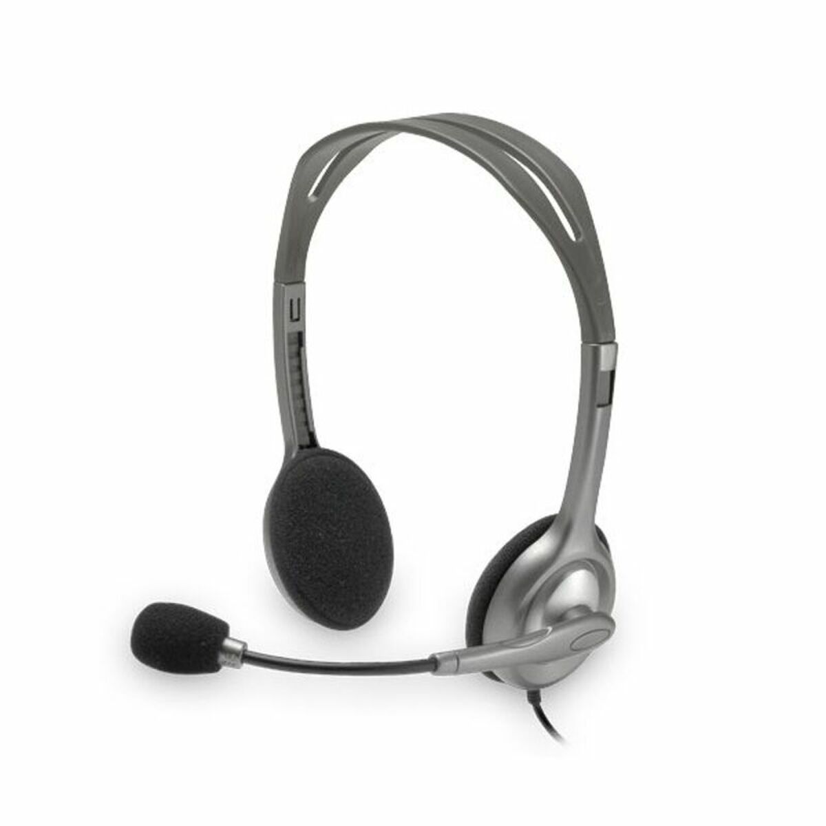 Hörlurar med Mikrofon Logitech 981-000271 2 x Jack 1,4 m Svart Grå - 6