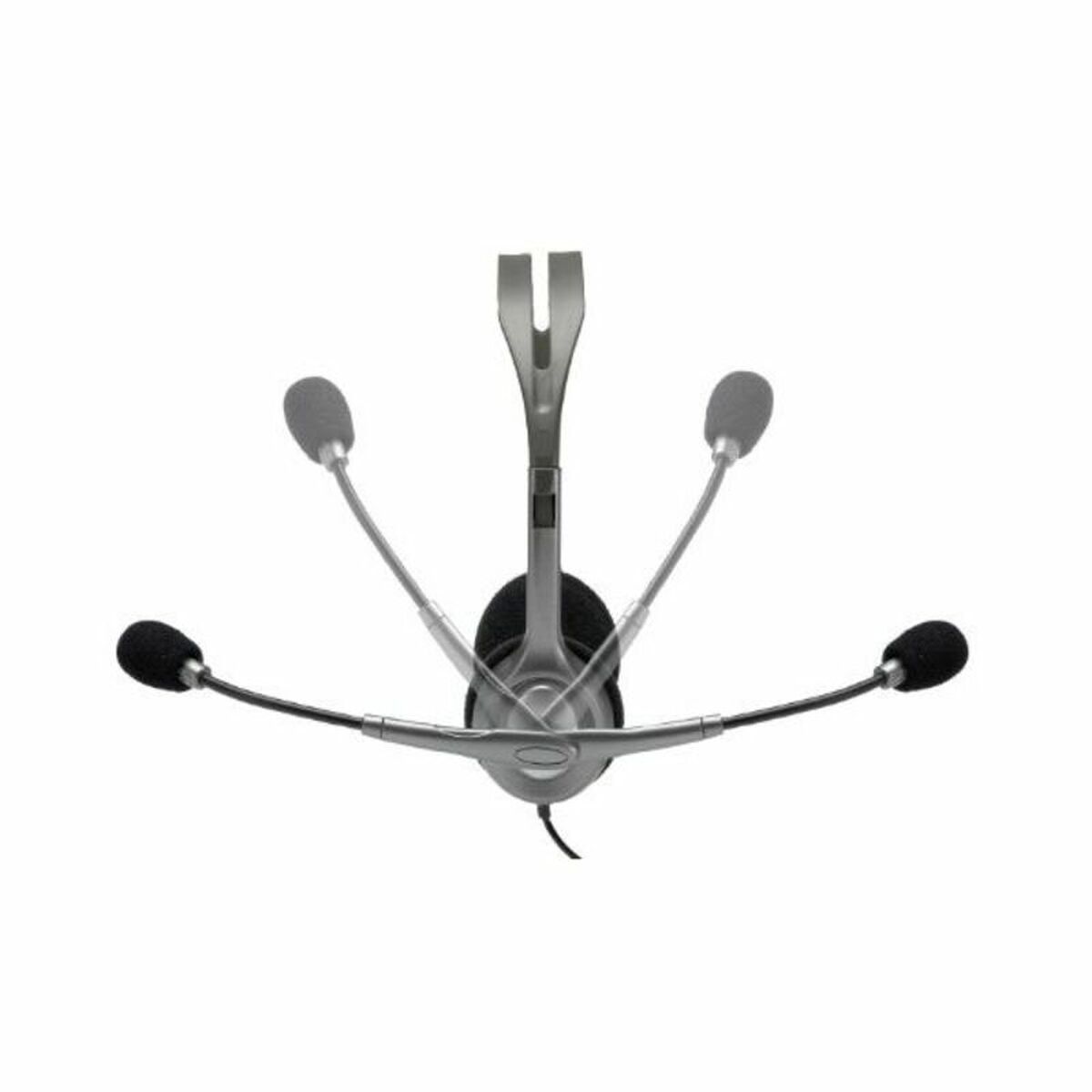 Hörlurar med Mikrofon Logitech 981-000271 2 x Jack 1,4 m Svart Grå - 7