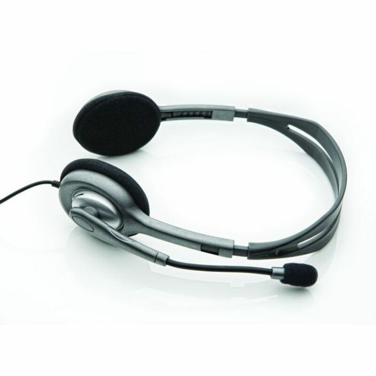 Hörlurar med Mikrofon Logitech 981-000271 2 x Jack 1,4 m Svart Grå - 4