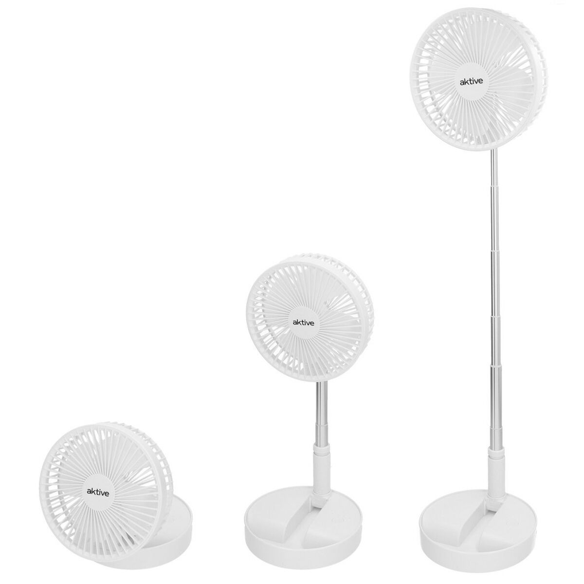 Böjlig och bärbar fläkt Aktive Laddningsbar (4 antal) - 2