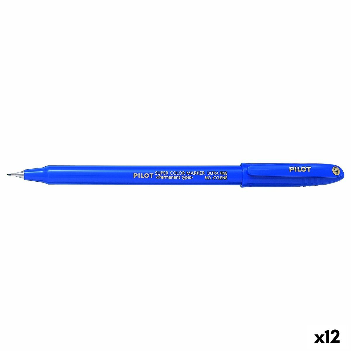 Permanent markörpenna Pilot  SCA-UF Blå 0,4 mm (12 antal)