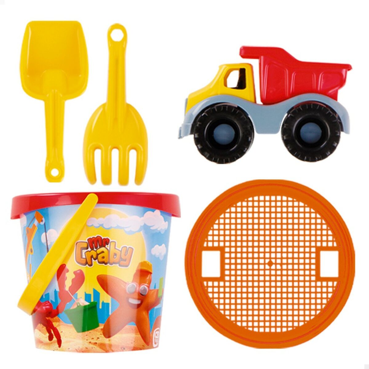 Strandleksaker set Colorbaby Ø 18 cm polypropen (16 antal) - 6