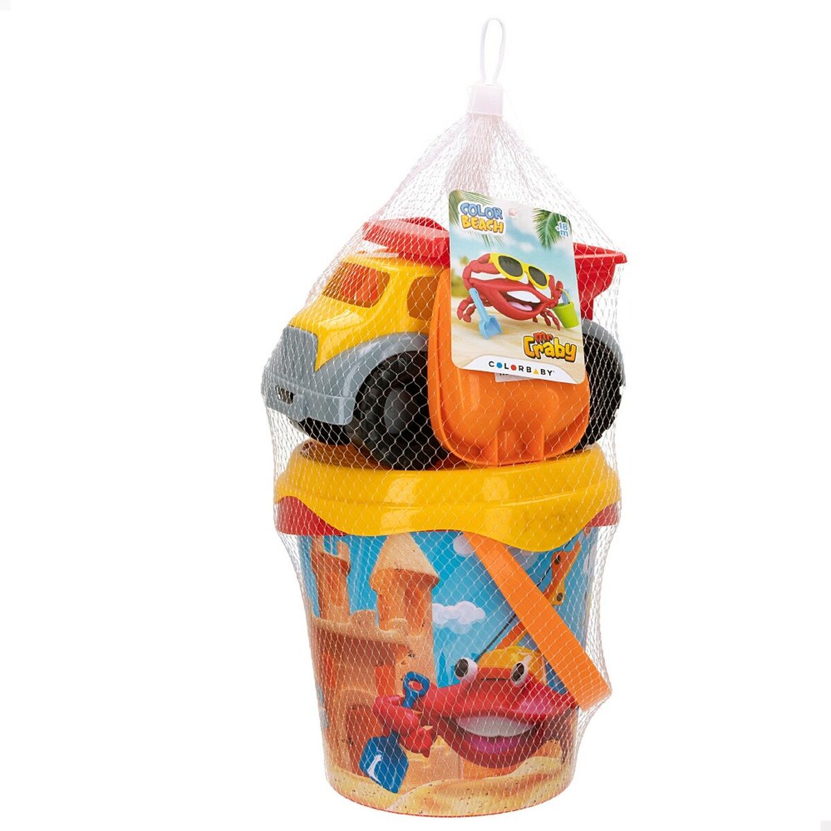 Strandleksaker set Colorbaby Ø 18 cm polypropen (16 antal) - 7