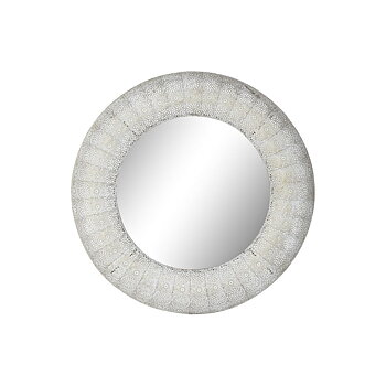 Väggspegel DKD Home Decor Vit Gyllene Arab 73 x 7 x 73 cm